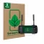 Front side of a product packaging with the brand logo ScreenLeaf. Next to it is the device Toslon XR500 shown with the corresp