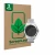 Front side of a product packaging with the brand logo ScreenLeaf. Next to it is the device Withings ScanWatch Nova Brilliant (