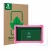Front side of a product packaging with the brand logo ScreenLeaf. Next to it is the device Sumtab K708 7.1" shown with the cor