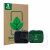 Front side of a product packaging with the brand logo ScreenLeaf. Next to it is the device Rollei 9s Cube shown with the corre