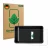 Front side of a product packaging with the brand logo ScreenLeaf. Next to it is the device Atomos Shogun Classic shown with th