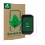 Front side of a product packaging with the brand logo ScreenLeaf. Next to it is the device iGPSPORT BSC300T shown with the cor