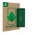 Front side of a product packaging with the brand logo ScreenLeaf. Next to it is the device Xiaomi Poco M7 Pro shown with the c