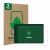 Front side of a product packaging with the brand logo ScreenLeaf. Next to it is the device Suaat S10 10" shown with the corres