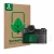 Front side of a product packaging with the brand logo ScreenLeaf. Next to it is the device Leica SL3-S (Display + top plate di