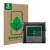 Front side of a product packaging with the brand logo ScreenLeaf. Next to it is the device Fujifilm Instax Wide Evo shown with