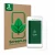 Front side of a product packaging with the brand logo ScreenLeaf. Next to it is the device Pax A50 wallee shown with the corre
