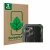 Front side of a product packaging with the brand logo ScreenLeaf. Next to it is the device Blackview BV5300 Plus (ONLY Camera 