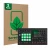 Front side of a product packaging with the brand logo ScreenLeaf. Next to it is the device Elektron Analog Rytm MKII shown wit