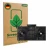 Front side of a product packaging with the brand logo ScreenLeaf. Next to it is the device Pioneer XDJ-AZ shown with the corre