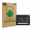 Front side of a product packaging with the brand logo ScreenLeaf. Next to it is the device Lowrance Eagle 7 shown with the cor