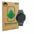 Front side of a product packaging with the brand logo ScreenLeaf. Next to it is the device Garmin vivoactive 6 shown with the 