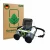 Front side of a product packaging with the brand logo ScreenLeaf. Next to it is the device Vtech Interactive Video Binoculars 