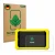 Front side of a product packaging with the brand logo ScreenLeaf. Next to it is the device Clementoni Clempad 8" PRO shown wit