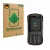 Front side of a product packaging with the brand logo ScreenLeaf. Next to it is the device Gigaset GLX8 shown with the corresp
