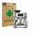 Front side of a product packaging with the brand logo ScreenLeaf. Next to it is the device Sage the Oracle Dual Boiler shown w