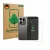 Front side of a product packaging with the brand logo ScreenLeaf. Next to it is the device Oppo Find X9 (Front+Camera) shown w