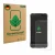 Front side of a product packaging with the brand logo ScreenLeaf. Next to it is the device Newland MT9055 Orca III shown with 