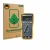Front side of a product packaging with the brand logo ScreenLeaf. Next to it is the device Fluke 115 shown with the correspond
