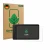Front side of a product packaging with the brand logo ScreenLeaf. Next to it is the device Garmin zumo XT3 6" shown with the c