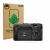 Front side of a product packaging with the brand logo ScreenLeaf. Next to it is the device Sony FX3A (ILME‑FX3A) shown with th