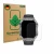 Front side of a product packaging with the brand logo ScreenLeaf. Next to it is the device LIGE EF22 2" shown with the corresp