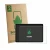 Front side of a product packaging with the brand logo ScreenLeaf. Next to it is the device Teclast P33 shown with the correspo