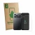 Front side of a product packaging with the brand logo ScreenLeaf. Next to it is the device Tecno Spark 50 4G (Front+Camera) sh