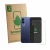 Front side of a product packaging with the brand logo ScreenLeaf. Next to it is the device Vivo V70 FE (Front+Camera) shown wi