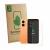 Front side of a product packaging with the brand logo ScreenLeaf. Next to it is the device Honor X7e (Front+Camera) shown with