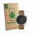 Front side of a product packaging with the brand logo ScreenLeaf. Next to it is the device Honor Watch 6 shown with the corres
