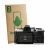 Front side of a product packaging with the brand logo ScreenLeaf. Next to it is the device OM System OM-3 ASTRO shown with the