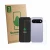 Front side of a product packaging with the brand logo ScreenLeaf. Next to it is the device Google Pixel 11 (Front+Back) shown 