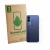 Front side of a product packaging with the brand logo ScreenLeaf. Next to it is the device Vivo V70 FE (Back) shown with the c