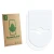 Front side of a product packaging with the brand logo ScreenLeaf. Next to it is the corresponding screen protector.