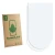 Front side of a product packaging with the brand logo ScreenLeaf. Next to it is the corresponding screen protector.