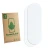 Front side of a product packaging with the brand logo ScreenLeaf. Next to it is the corresponding screen protector.