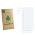 Front side of a product packaging with the brand logo ScreenLeaf. Next to it is the corresponding screen protector.
