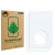 Front side of a product packaging with the brand logo ScreenLeaf. Next to it is the corresponding screen protector.